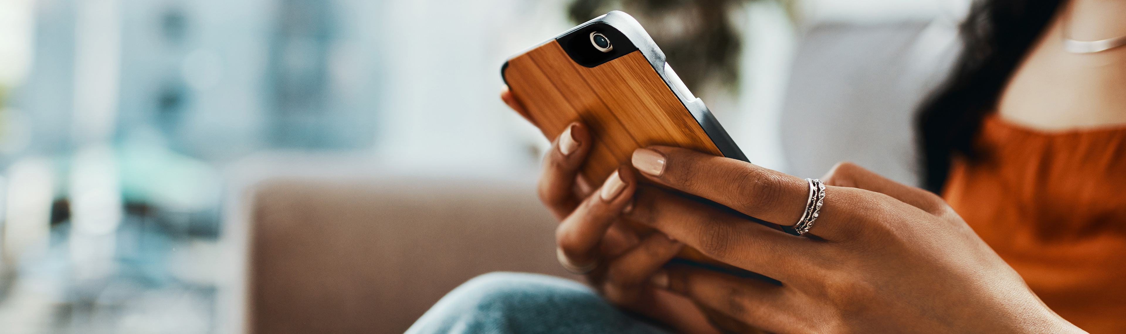 Woman on phone